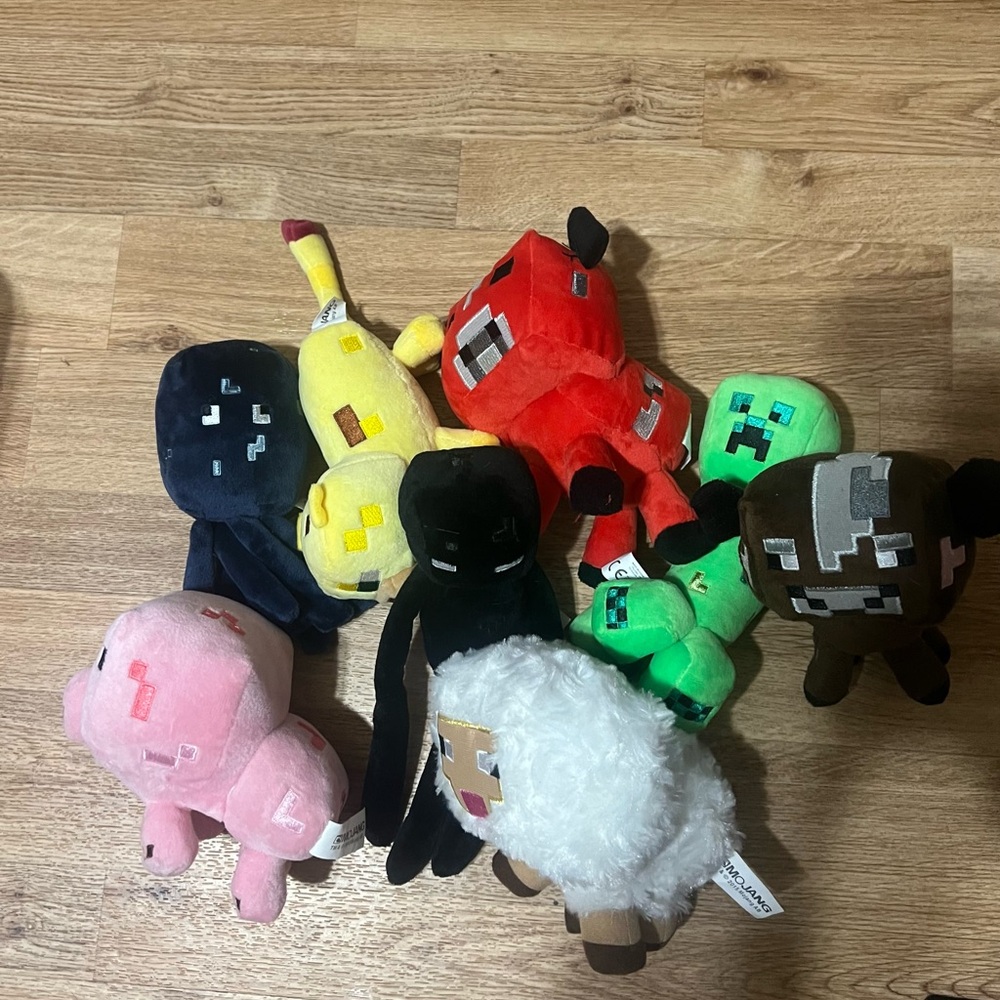Lot of Minecraft Plush Toys